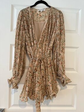 Pleated Floral Romper